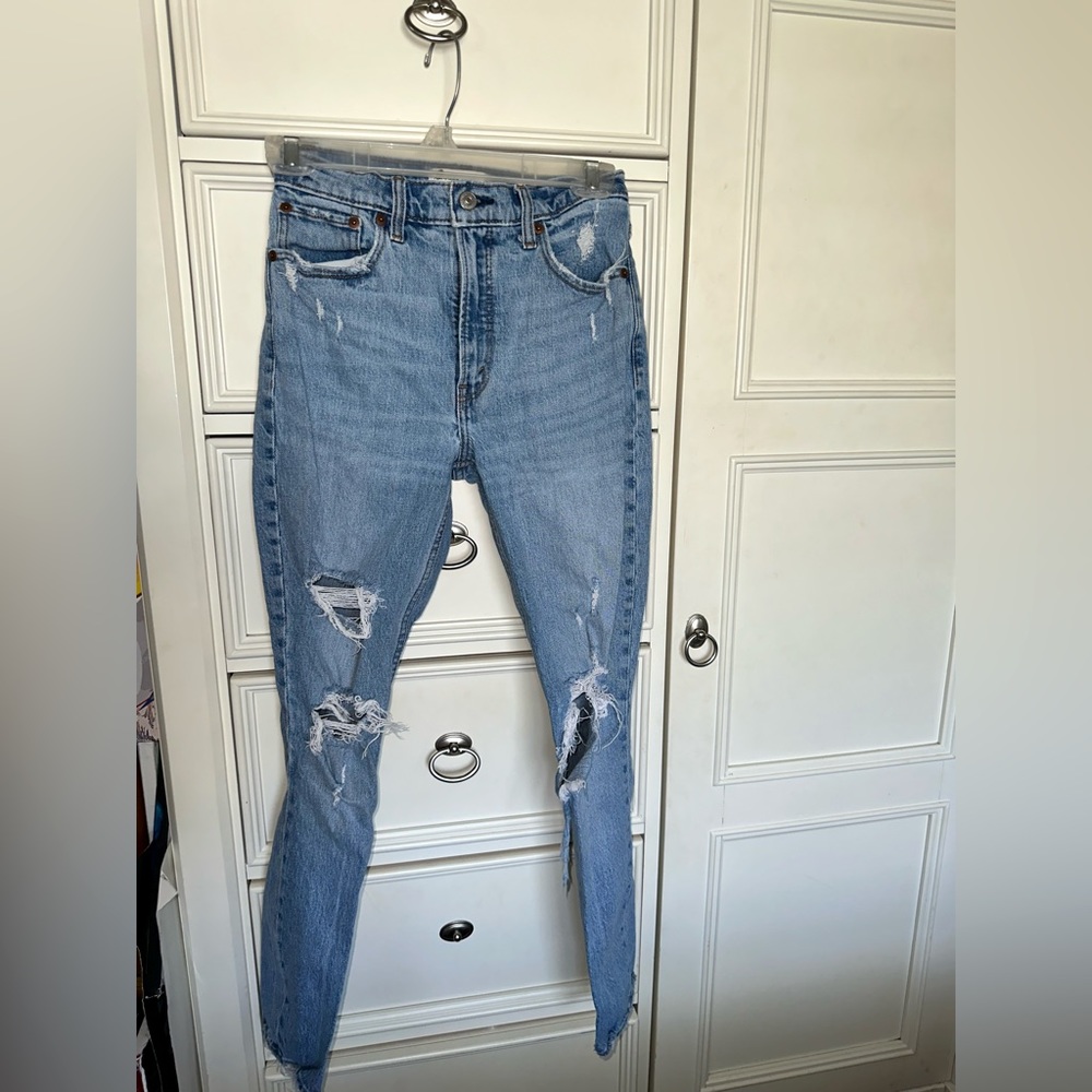Abercrombie & Fitch skinny high rise jeans (0)